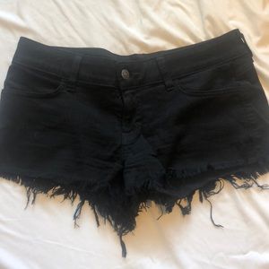Black Siwy denim shorts